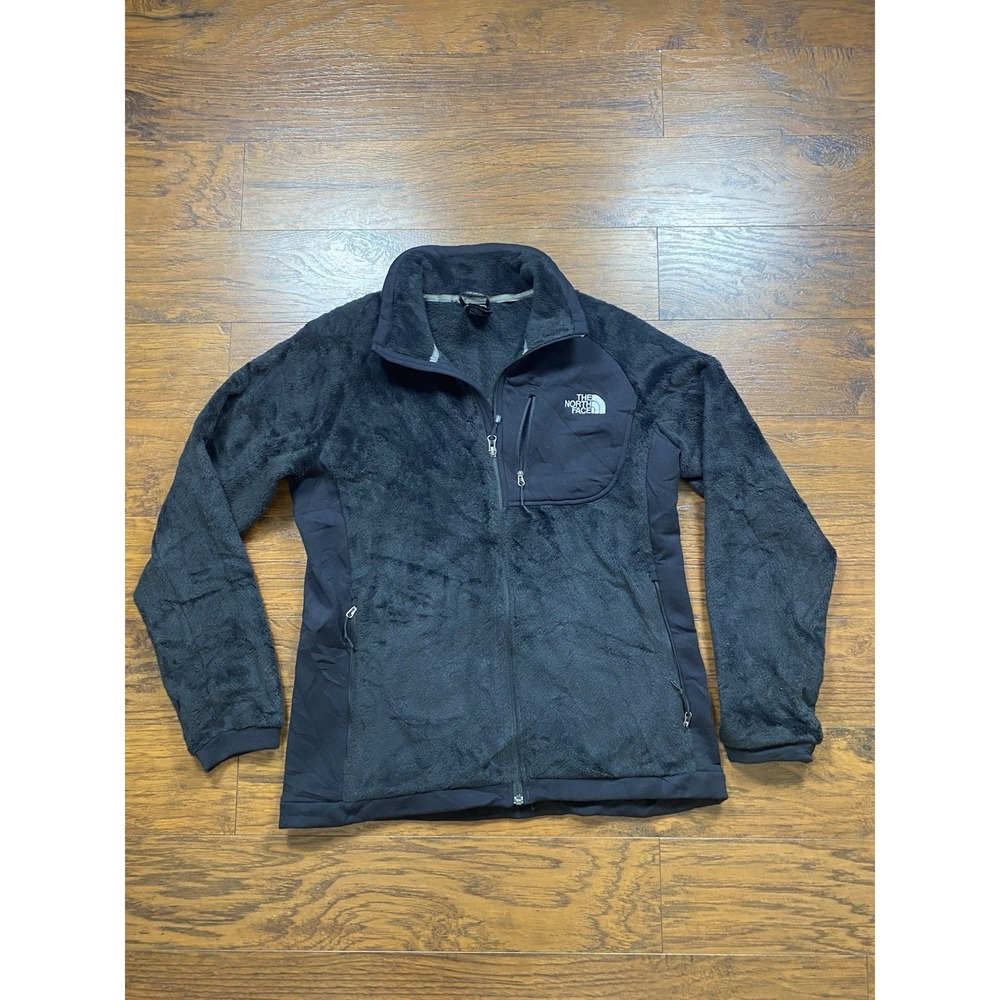 The North Face Womens Black‎ High Pile Fleece Full Zip Hybrid Jacket XL TG